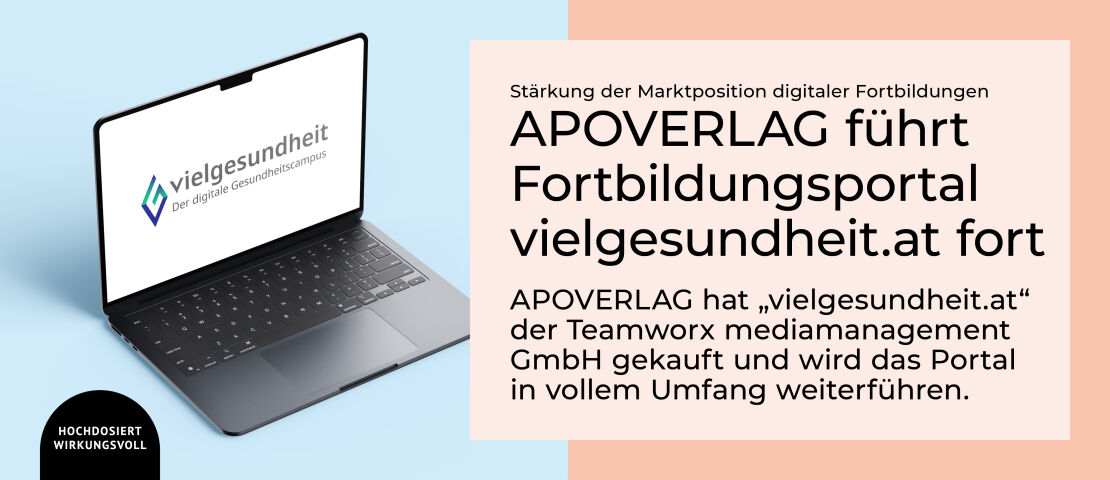 vielgesundheit.at - APOVERLAG führt Fortbildungsportal vielgesundheit.at fort