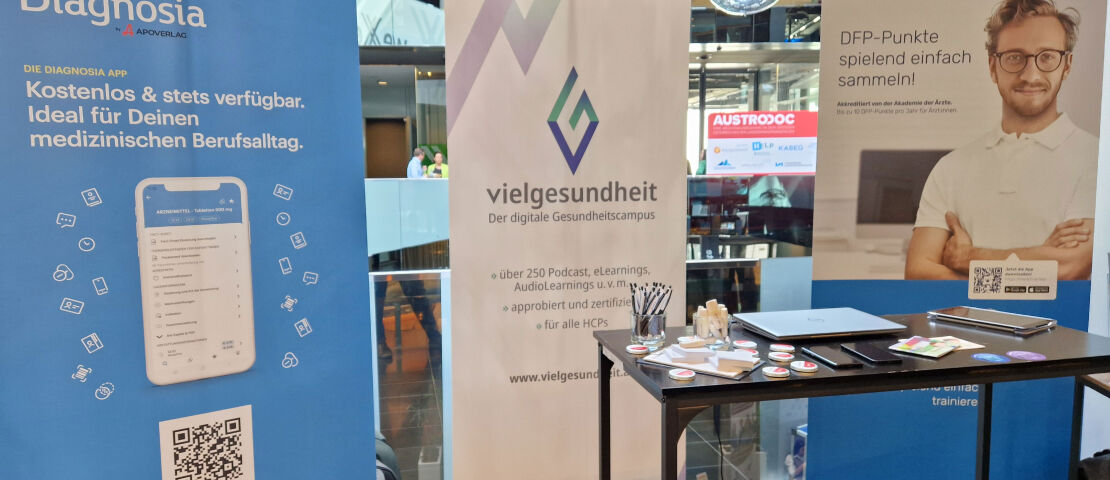 Messestand von Diagnosia, vielgesundheit und MEDCH - Messestand von Diagnosia, vielgesundheit und MEDCH